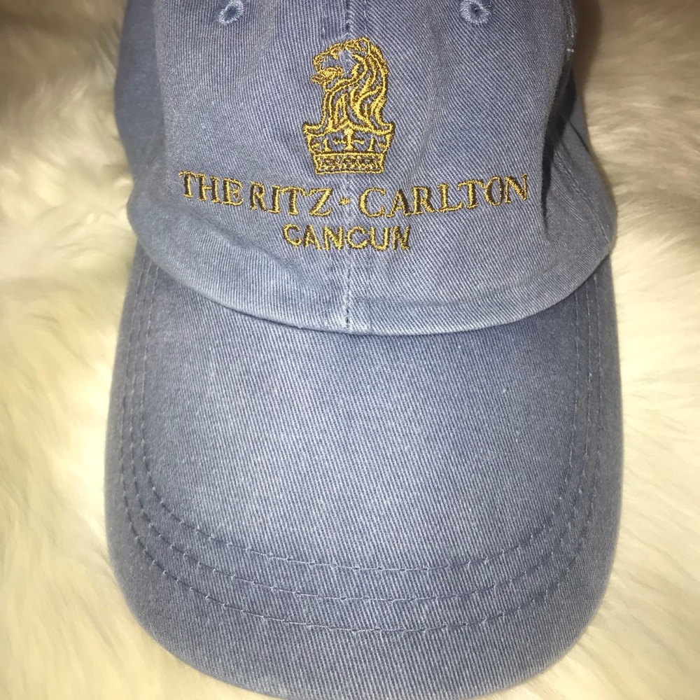 Ritz Carlton Cancun Blue Stonewashed Baseball Cap